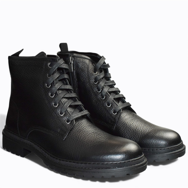 BELINDO MEN'S BLACK LEATHER BOOTS