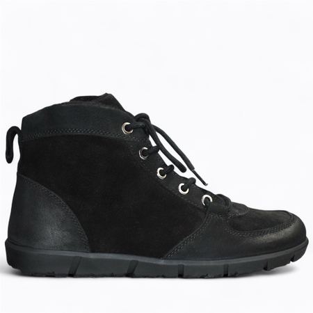 CZARNE TRZEWIKI DAMSKIE BAREFOOT RONAVIA