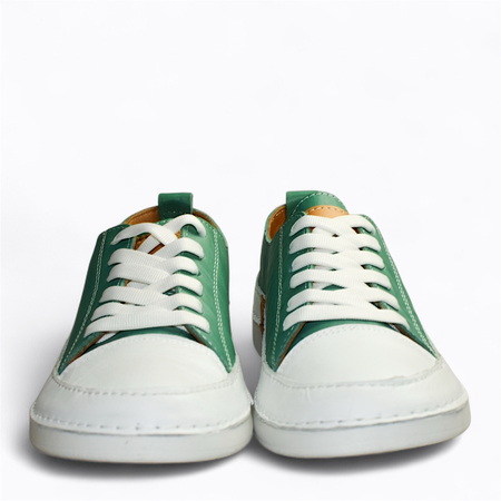 SKÓRZANE ZIELONE PÓŁBUTY DAMSKIE FENLERI