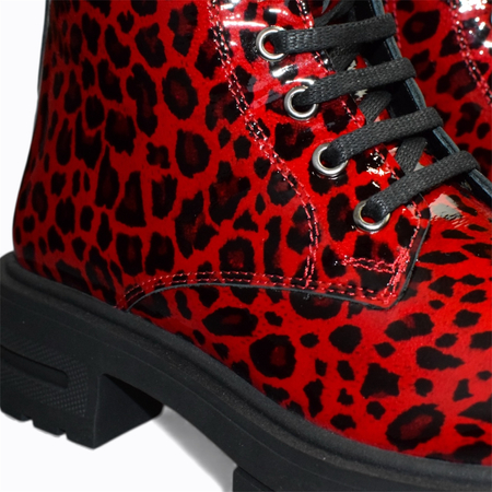 CZERWONE TRZEWIKI DAMSKIE BELANOR