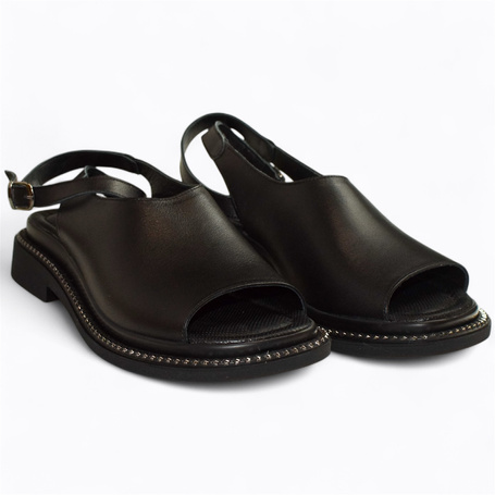 MEGDALI BLACK WOMEN'S SANDALS
