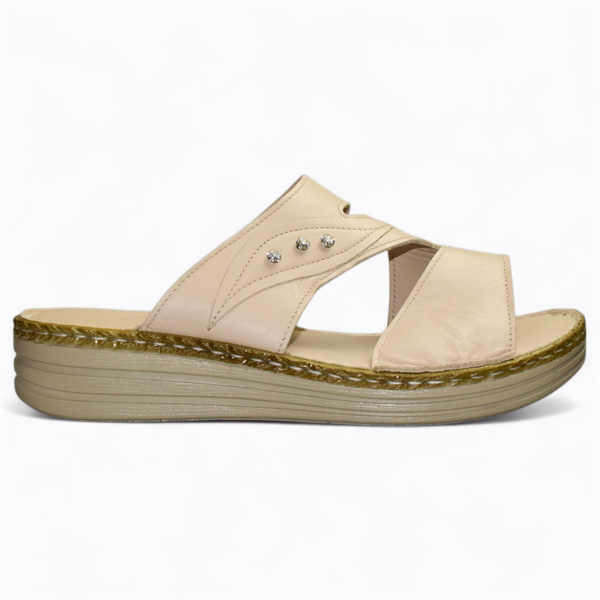 JANTRIA BEIGE WOMEN'S FLIP-FLOPS