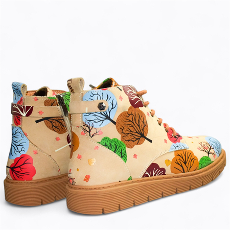 BEŻOWE TRZEWIKI DAMSKIE BRINARA