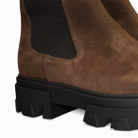 Czekoladowe kozaki damskie Norico