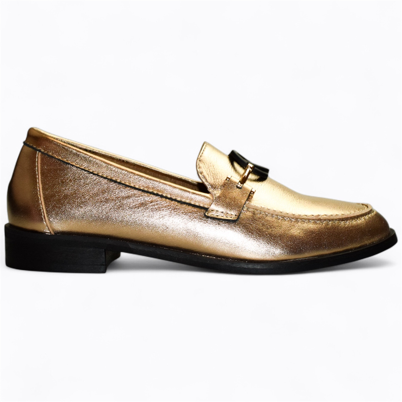 SKÓRZANE MIEDZIANE PÓŁBUTY DAMSKIE SEGRINA