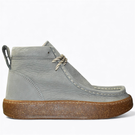 SKÓRZANE SZARE TRZEWIKI DAMSKIE ISERLIN