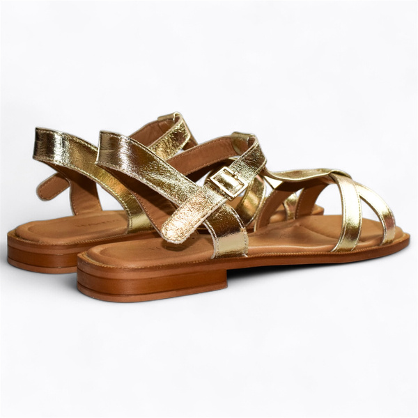 ALENCIA WOMEN'S GOLD SANDALS