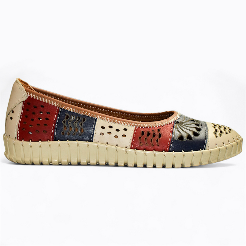 IMARIEL MULTICOLORED WOMEN'S BALLERINA FLATS