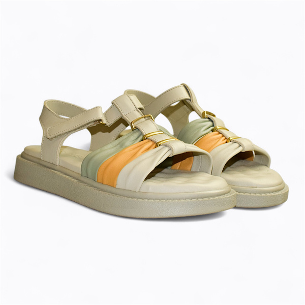 VIRENYS BEIGE WOMEN'S SANDALS