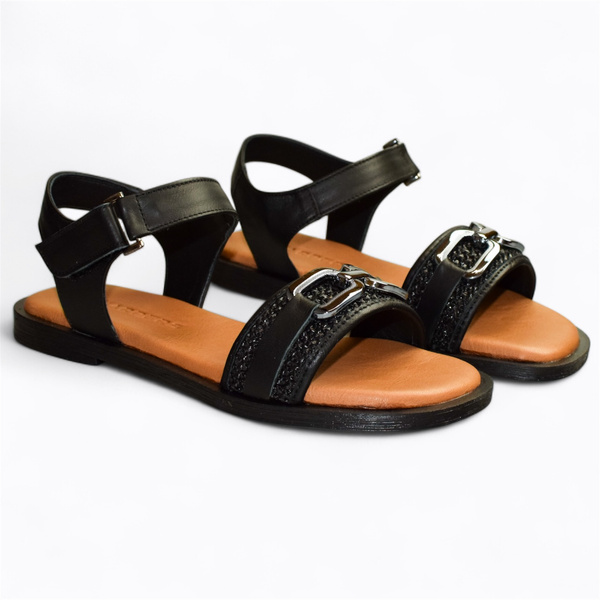 BLACK WOMEN'S SANDALS BY ISLAVIA