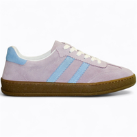 SKÓRZANE FUKSJOWE SNEAKERSY DAMSKIE MAGLINE