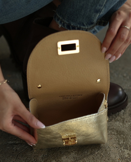 Faerine Gold - Leather Mini Trunk
