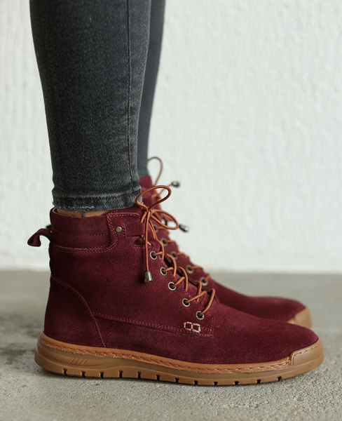 Ramarin Women's Burgundy Leather Boots