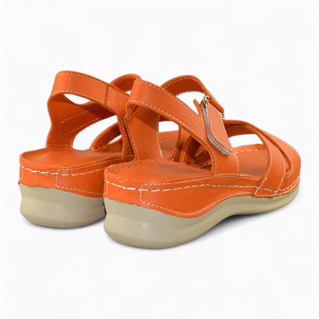 ELIADNA WOMEN'S ORANGE SANDALS