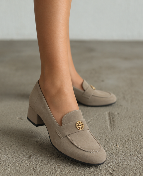 Bodaria Beige Leather Women's Pumps