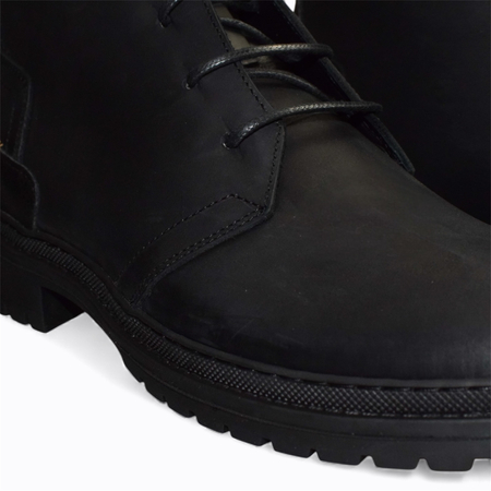 SKÓRZANE CZARNE TRZEWIKI MĘSKIE DAVISON