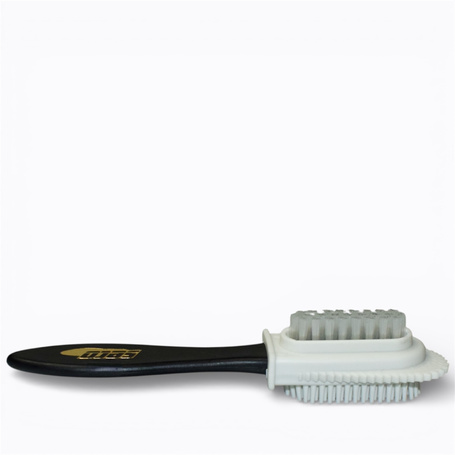 Double-sided brush for suede and nubuck