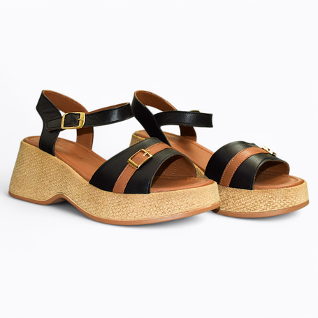 KRISELI BLACK WOMEN'S SANDALS