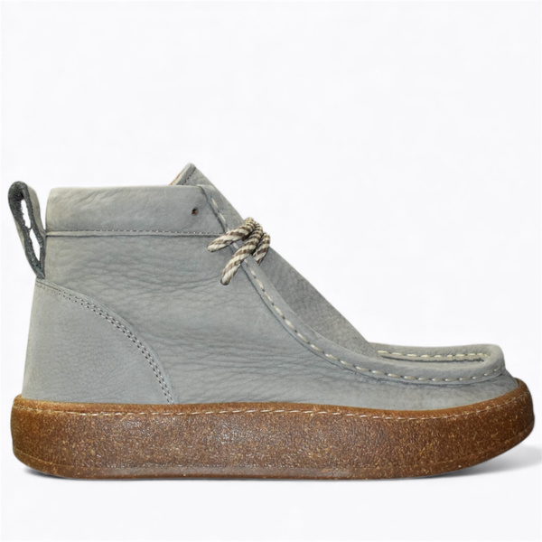 Iserlin Women's Gray Leather Boots