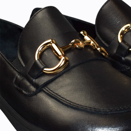 SKÓRZANE CZARNE PÓŁBUTY DAMSKIE BAREFOOT JASIREA