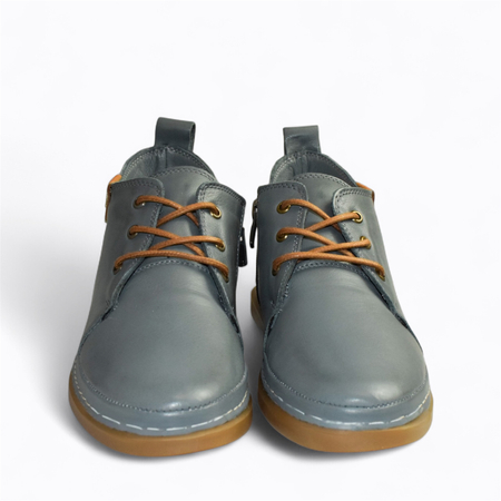 Skórzane denimowe trzewiki damskie Donteri