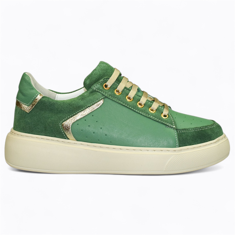 Feralda Women's Mint Leather Sneakers