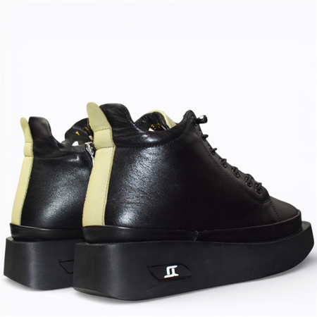 Skórzane czarne botki damskie Ulissia