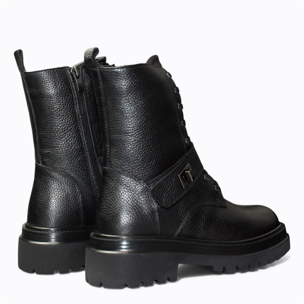 Olirina Women's Black Leather Boots