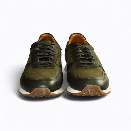 DERRICK MEN'S GREEN LOAFERS
