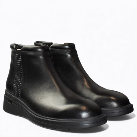 CZARNE BOTKI DAMSKIE BAREFOOT SARVINA