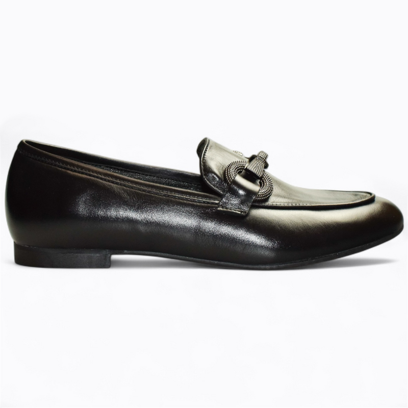 CZARNE PÓŁBUTY DAMSKIE SANORA