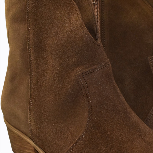 Seguara Women's Leather Chocolate-Brown Cowboy Boots