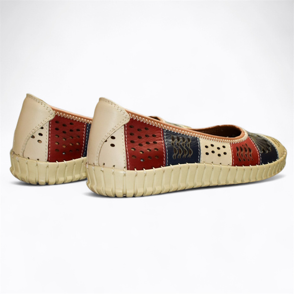 IMARIEL MULTICOLORED WOMEN'S BALLERINA FLATS