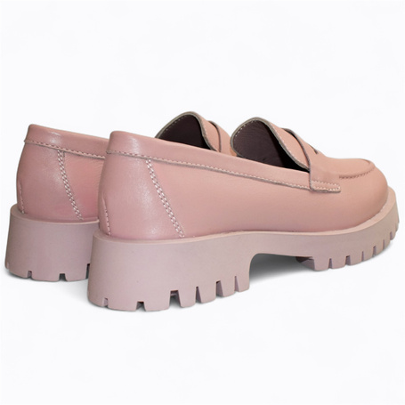 Marticia Women's Leather Powder-Colored Low-Top Shoes