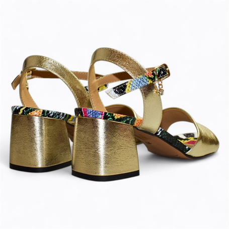BIANCA WOMEN'S GOLD SANDALS