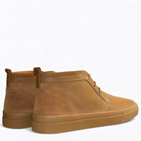 DAMIENS MEN'S RED LEATHER BOOTS