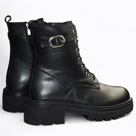 Fenolin Women's Black Leather Boots