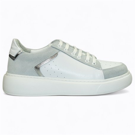 Feralda White Leather Women's Sneakers