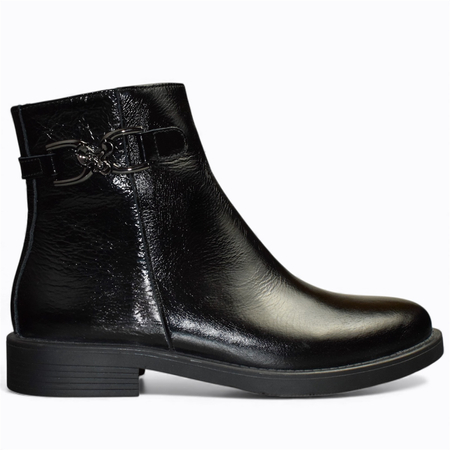 CZARNE BOTKI DAMSKIE ZINETHI