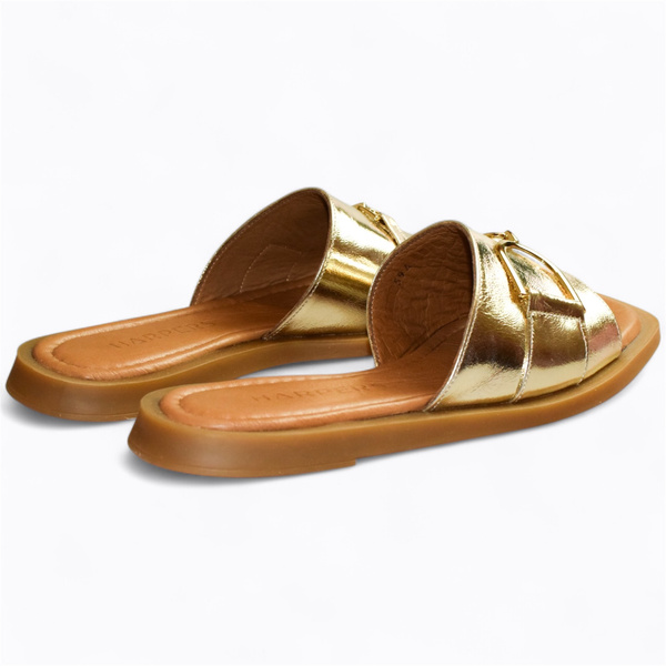 ISMELIA WOMEN'S GOLD FLIP-FLOPS