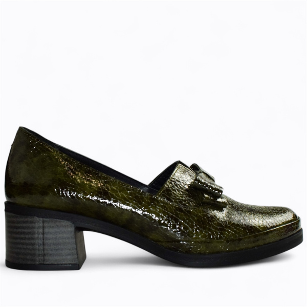 Wattia Women's Green Leather Pumps