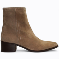 Skórzane szare botki damskie Zafrina