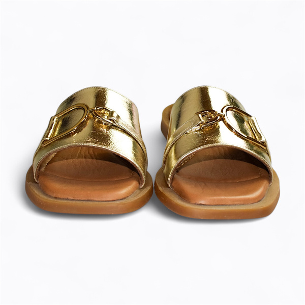 ISMELIA WOMEN'S GOLD FLIP-FLOPS