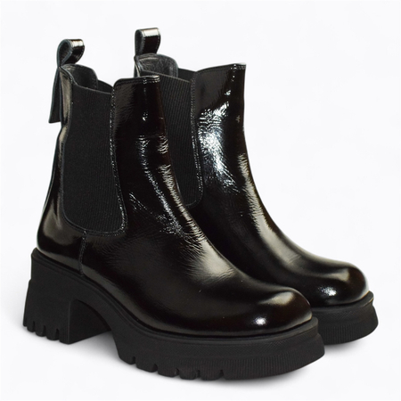 CZARNE BOTKI DAMSKIE ZARELIN