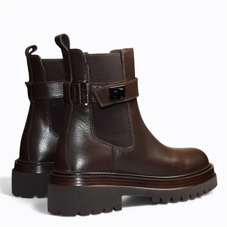 BRĄZOWE BOTKI DAMSKIE MIRANIL