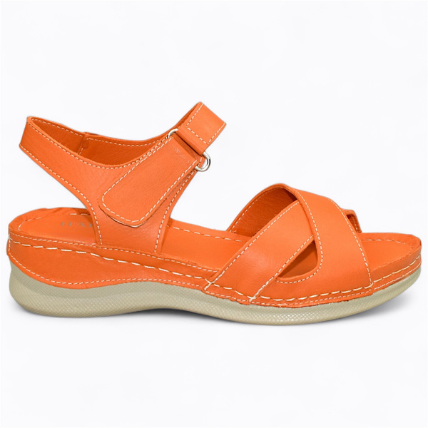ELIADNA WOMEN'S ORANGE SANDALS
