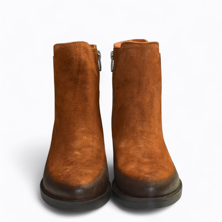 SKÓRZANE RUDE KOWBOJKI DAMSKIE ELISARA