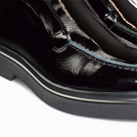 SKÓRZANE CZARNE BOTKI DAMSKIE ORISTIA