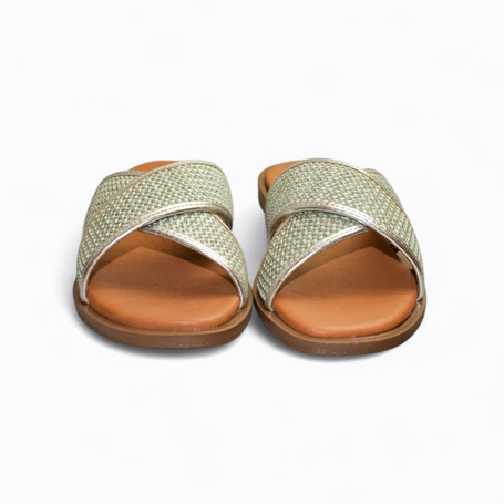 KRIMENA WOMEN'S SILVER FLIP-FLOPS