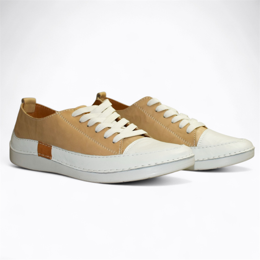 BEŻOWE PÓŁBUTY DAMSKIE FENLERI